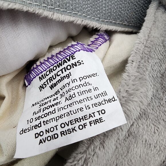 Sonoma Huggable Lavender Ellie Elephant Plush 11" Gray Microwavable Heatable - Picture 10 of 10